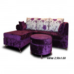 โซฟา เบสกลม สีม่วง - ทองอยู่เฟอร์นิเจอร์