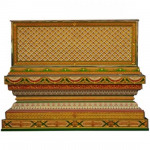 ขายโลงแอร์ติดลายทองพร้อมฐานโลง ลพบุรี  - ชัยศิริโลงทองลพบุรี