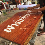 ป้ายแกะสลักไม้ ขอนแก่น - เอโฆษณา