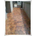 คอนกรีตพิมพ์ลายสี่เหลี่ยม สีเหลืองเข้มเหลือบน้ำตาล พิษณุโลก - แพทเทิร์นคอนกรีต ดีไซน์ (คอนกรีตพิมพ์ลาย) พิษณุโลก