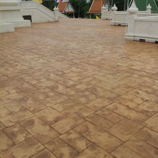 พื้นคอนกรีตพิมพ์ลาย พื้นคอนกรีตพิมพ์ลาย 